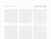 Tablet Screenshot of kristineling.com